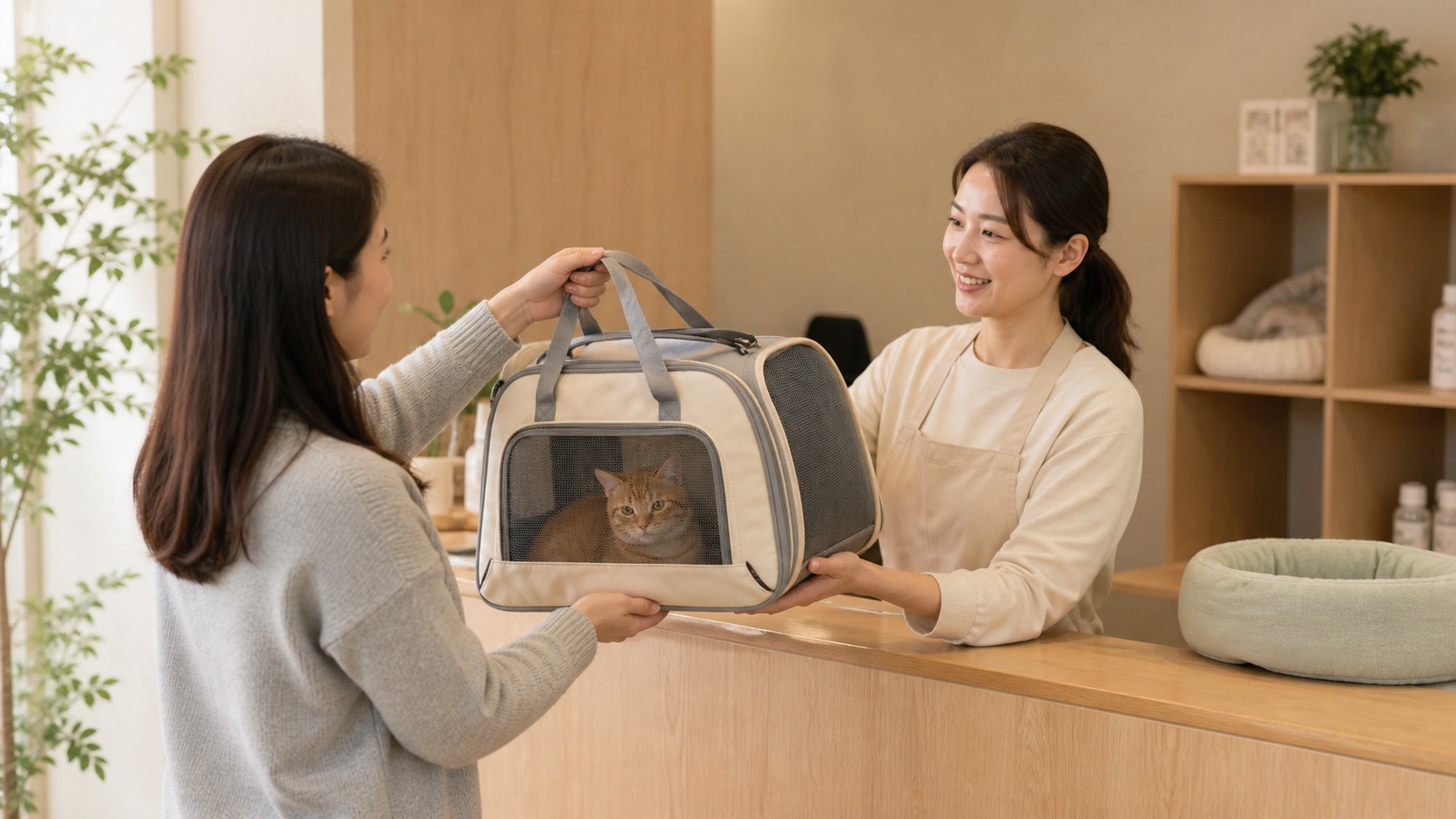 本地宠物门店与机构环境的 AI 场景示意